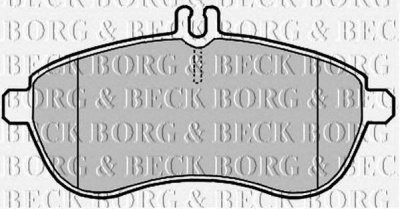 BORG & BECK bbp2008 -  Комплект тормозных колодок, дисковый тормоз